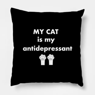 My cat is my antidepressant Pillow