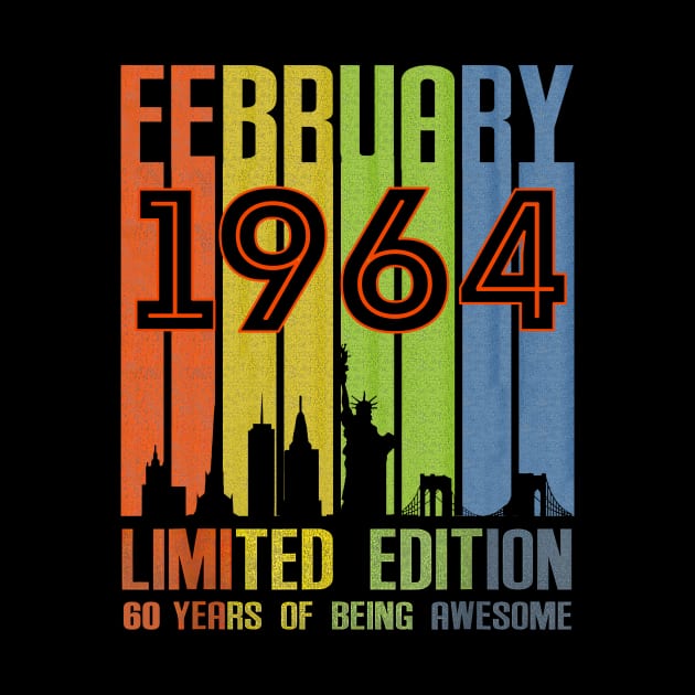 February 1964 60 Years Of Being Awesome Limited Edition by Vladis