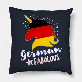 German & Fabulous Unicorn Pillow