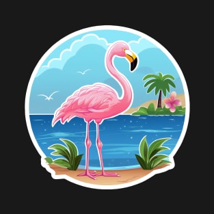 Flamingo Sticker: Channel Your Inner Grace T-Shirt