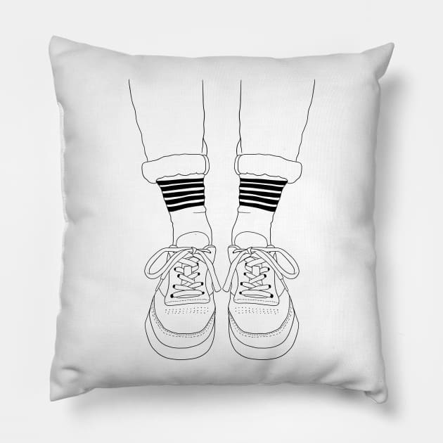 Walk with Me, pt II Pillow by artbycands