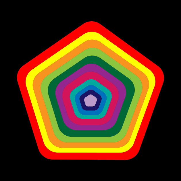 Rainbow Pentagon by ArianJacobs