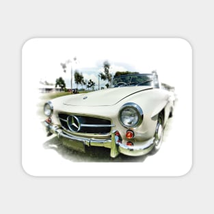 Mercedes 190SL on white Magnet