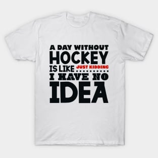 Beans and Briff Funny Hockey T-Shirt Women's Tee / White / M