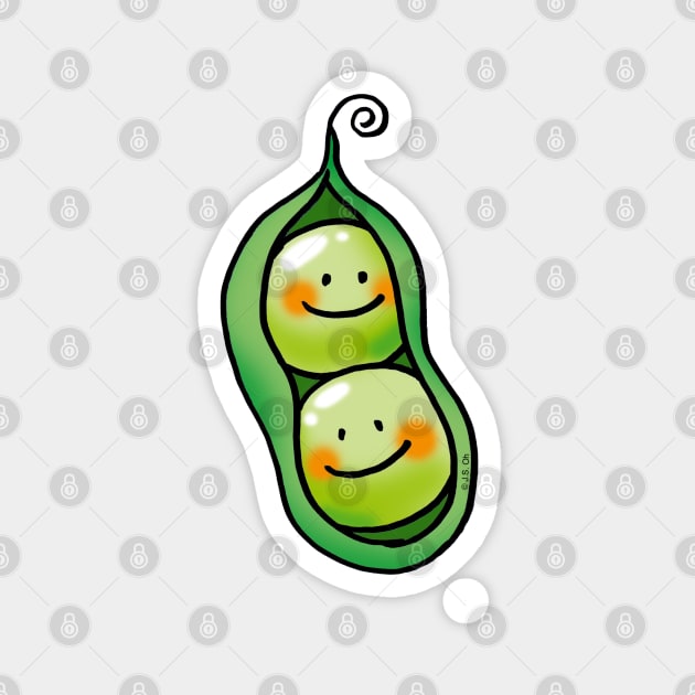 2 peas in a pod Magnet by cartoonygifts