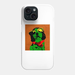 FUNNY DOG Green Red Phone Case