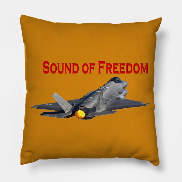 Sound of Freedom Pillow by Airdale Navy