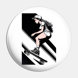 Skateboarder Pin