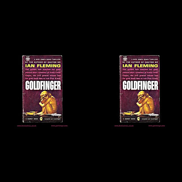 GOLDFINGER by Ian Fleming –– Mug & Travel Mug by Rot In Hell Club