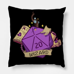 Dnd Wizard D20 dice Pillow