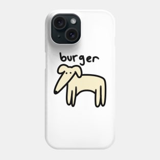 Burger Borzoi Phone Case