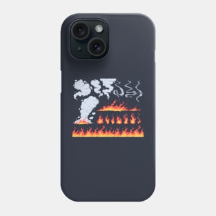 fire smoke cartoon Phone Case