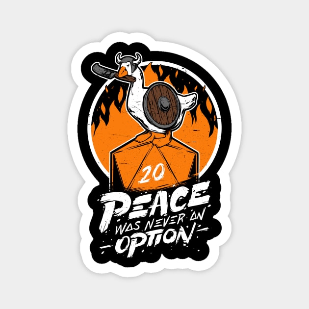 RPG - Peace Was Never an Option Magnet by The Inked Smith