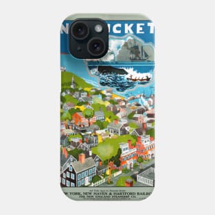 Vintage Travel Poster USA Nantucket Phone Case