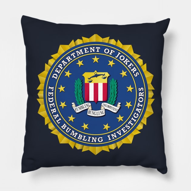 Fumbling Bumbling Investigators Pillow by CounterCultureWISE