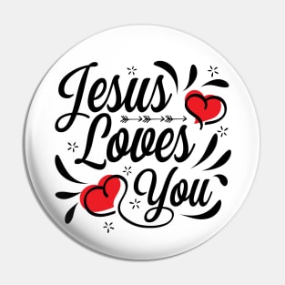 Jesus loves you Pin