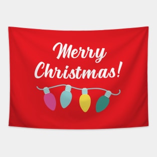 Merry christmas lights Tapestry