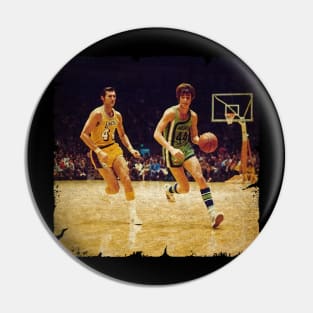 Pete 'Pistol' Maravich vs Jerry West 'The Logo' Pin