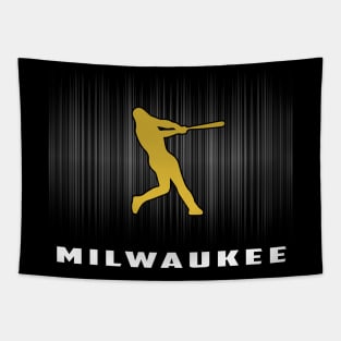 Miwaukee Retro Baseball Souvenir I Love Miwaukee Men Women Tapestry