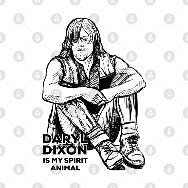 Daryl Dixon is my spirit animal by Daria Popkova