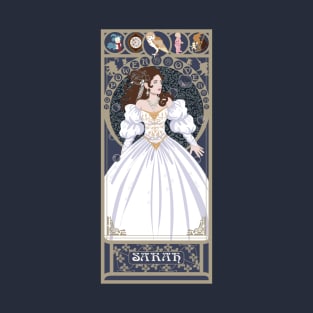 Sarah - art nouveau - labyrinth T-Shirt