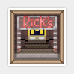 "Rick's" - TAN BORDER Magnet