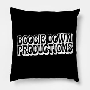 Boogie Down Productions / Retro Hip Hop Typography Design Pillow