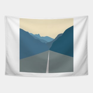 Road to the mountains Tapestry