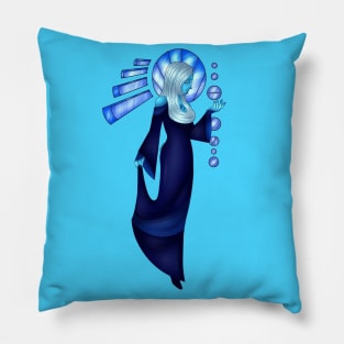 Blue Diamonds Mural Pillow