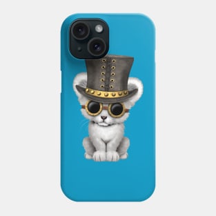 Cute Steampunk White Lion Phone Case