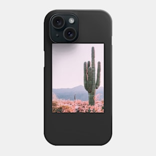 Cacti, Desert, Landscape, Sky, Nature print Phone Case