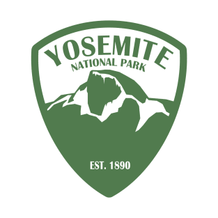 Yosemite Park Badge - green T-Shirt