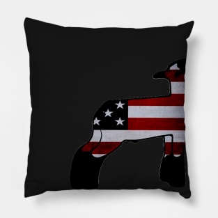 American Flag Market Wether Lamb Silhouette 1 - NOT FOR RESALE WITHOUT PERMISSION Pillow