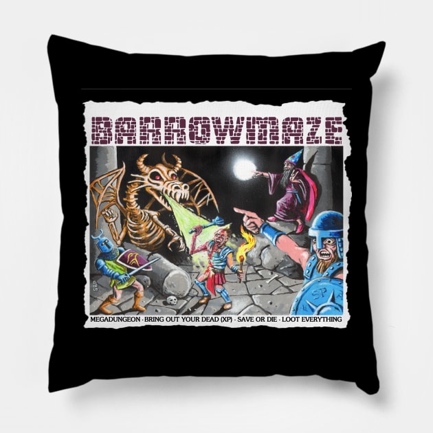 Barrowmaze II Pillow by Owlbear Fur Company