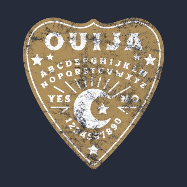 Distressed Ouija Board Puck by Golden Eagle Design Studio