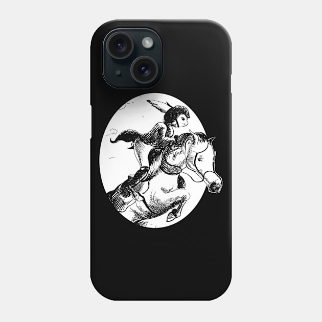 A show jumping rabbit -  fantasy inspired art and designs Phone Case by STearleArt