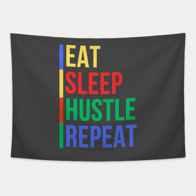 Hustle Routine (Mood Colors) - Pocket ver. Tapestry by Mood Threads