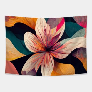 Wonderful  Flower Art Illustration Abstract Pattern Floral roses Tapestry