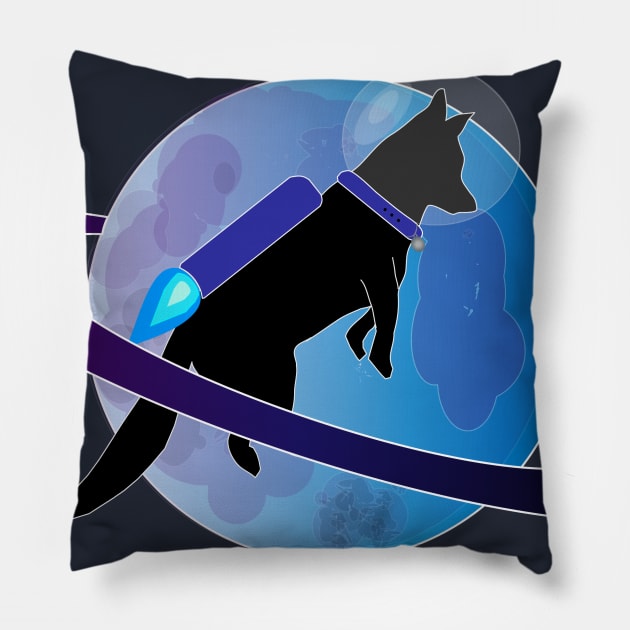 Rocket dog Pillow by Phoenix_Creations