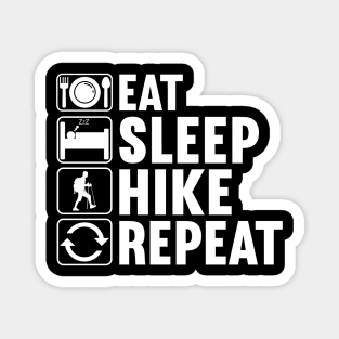 Eat Sleep Hike Repeat Magnet