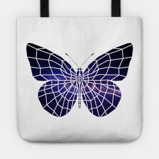 geometric cosmic butterfly Tote