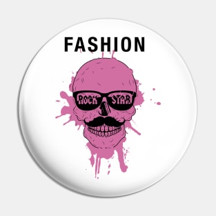 Skull Fashion Rock Star Pin