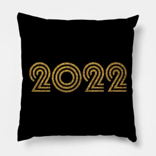 2022 Birth Year Anniversary Glitter Effect Pillow