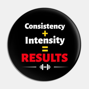 Workout Motivation | Consistency + intensity = results Pin