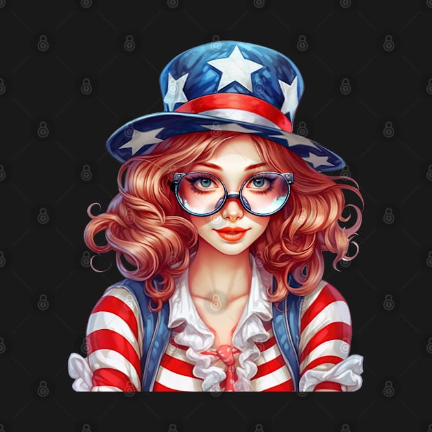 4th of July Girl #3 by Chromatic Fusion Studio