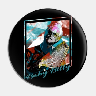 Baby Billy-Abstract Expressionist Potrait Pin