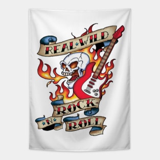 Real Wild Rock ‘n’ Roll Tattoo Tapestry