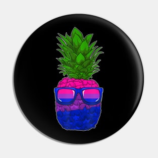 Bisexual Pineapple Sunglasses LGBT-Q Subtle Bi Pride Flag Pin