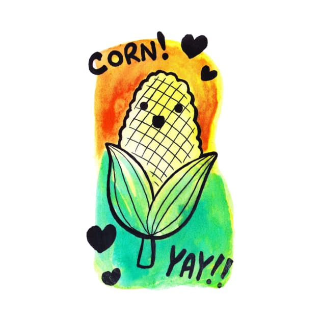 Watercolor Corn! Yay! by saradaboru