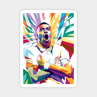 Kylian Mbappe illustration Magnet